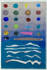Evening Rain by Ao Jing contemporary artwork mixed media