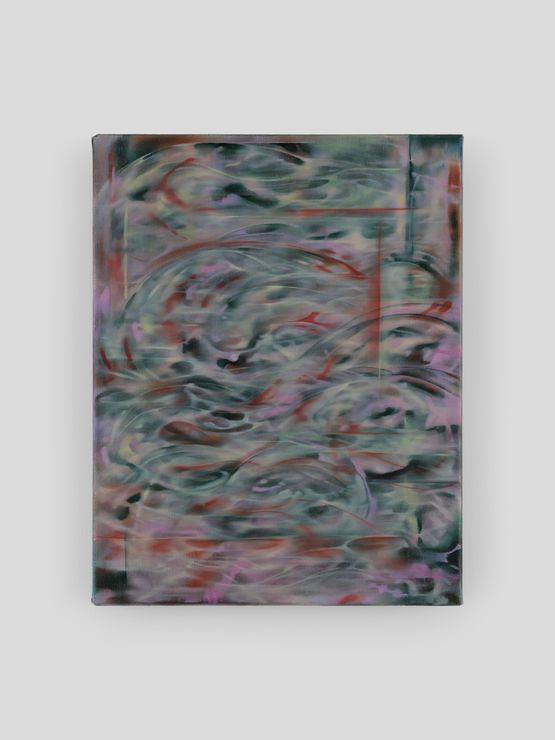 Yir - attached below by Katarina Caserman contemporary artwork Painting
