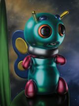 Space Butterfly by Cesar Piette contemporary artwork painting