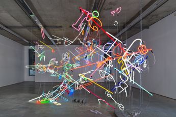 Contemporary art exhibition Anselm Reyle Electric Spirit at Gary Tatintsian Gallery Moscow Russia