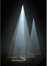 Between You and I 2006 by Anthony McCall contemporary artwork installation