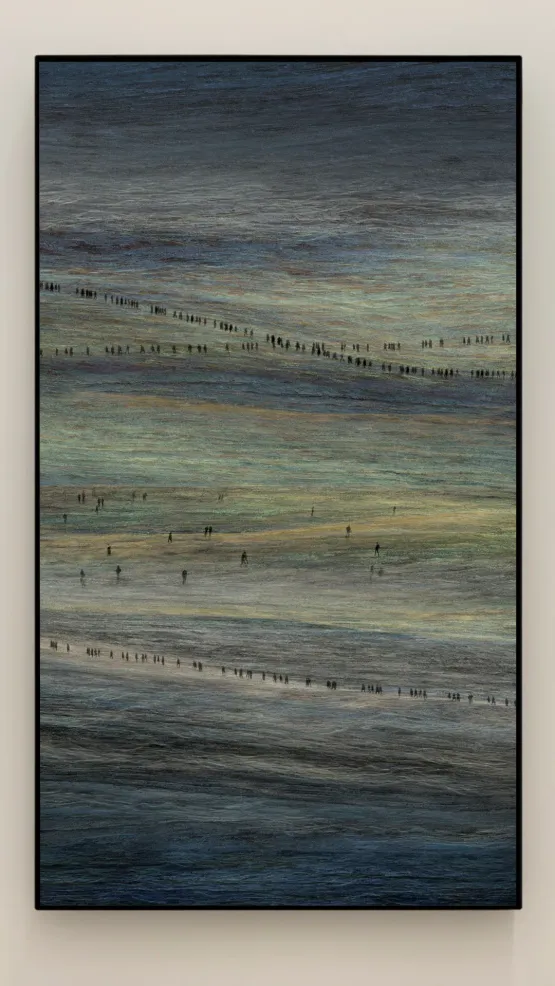 Silent Waters Infinity II by Michal Rovner contemporary artwork Moving Image