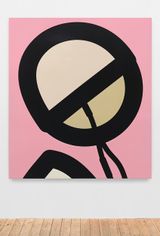 Woollen cap by Julian Opie contemporary artwork painting