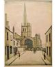 Burford Church by L. S. Lowry contemporary artwork Print