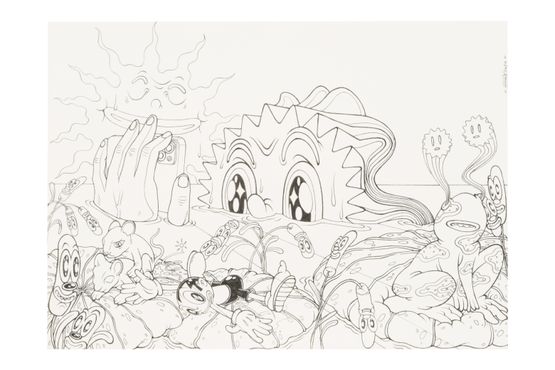 Ink from Days That Slip Away Untouched No. 06 by Uji Hahan Handoko Eko Saputro contemporary artwork Works on Paper