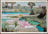 The River Garden by Billy Childish contemporary artwork print