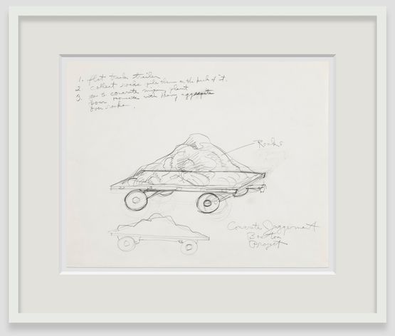 Concrete Juggernaut Boston Project by Robert Smithson contemporary artwork Works on Paper