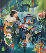 Sleepless Boy by Wang You contemporary artwork painting