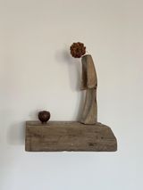 Assemblage 3 self portrait From the series Broken treasures by Larry Munoz contemporary artwork sculpture