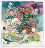 Paysage Rose by Tamaris Borrelly contemporary artwork works on paper