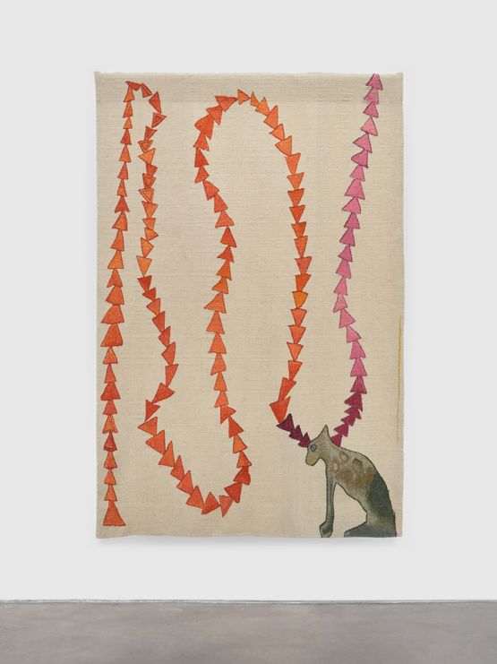 I used to weave crowns by Mai-Thu Perret contemporary artwork Textile