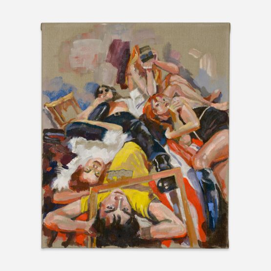 Liberty Leading the People after Delacroix by Martha Parsey contemporary artwork Painting
