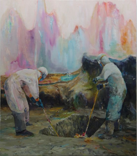 Hide and Seek II by Lec Cruz contemporary artwork Painting
