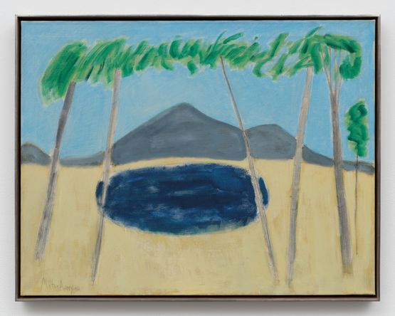 Pond and Pines by Milton Avery contemporary artwork Painting