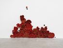 Liquen vermelho Red Lichen by Leo Battistelli contemporary artwork Painting