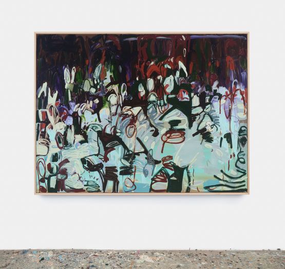 Dance of trees stones and hills by Janaina Tschape contemporary artwork Painting