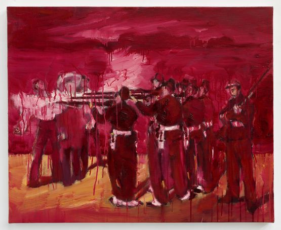 Lexecution de lempereur Maximilien apres Manet by Yan Pei-Ming contemporary artwork Painting