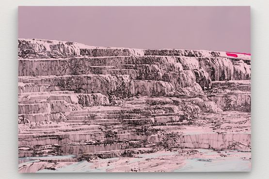 Pink and White Terraces by Whitney Bedford contemporary artwork Painting