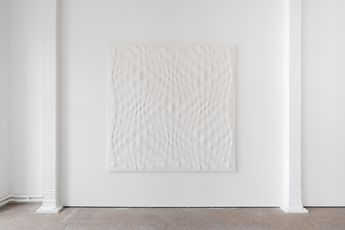 Contemporary art exhibition Enrico Castellani Enrico Castellani at Galerie Greta Meert Brussels Belgium