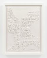 Drawing of the moon by Barbara Chase-Riboud contemporary artwork works on paper textile