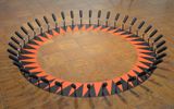Red and Black Sun by Patrick Hamilton contemporary artwork installation sculpture