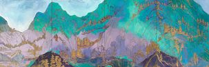 Dwelling in the Mountains by Yang Yongliang contemporary artwork Painting