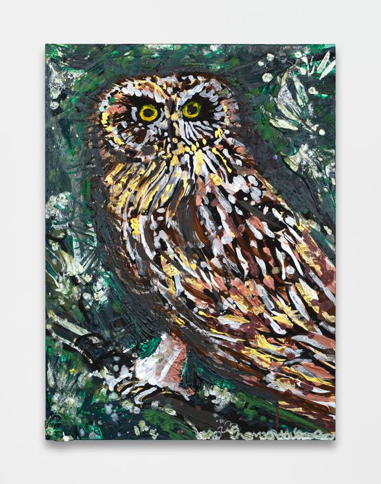 Lil Lechuza Owl by Thomas Houseago contemporary artwork Painting