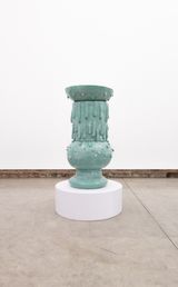 Cactus-Bird Bath by Cybele Cox contemporary artwork sculpture