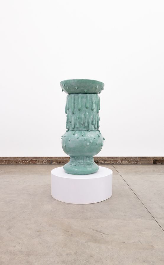 Cactus-Bird Bath by Cybele Cox contemporary artwork Sculpture