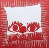 My Self Portrait done when I was heartbroken by Yayoi Kusama contemporary artwork print