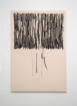 Las Tachaduras de una Primavera de Madrid IV by Joel Andrianomearisoa contemporary artwork painting drawing