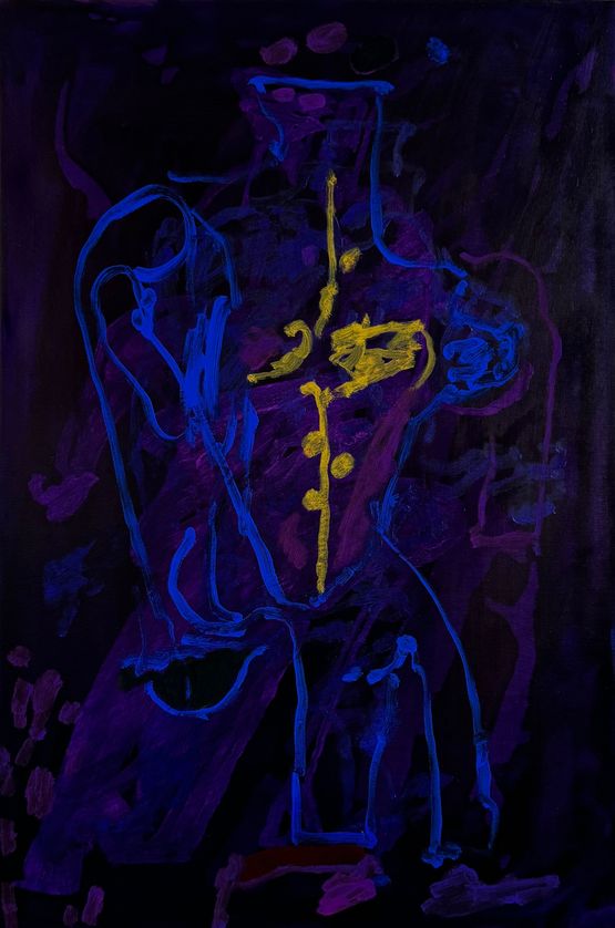 blend in or disappear five by Tom Polo contemporary artwork Painting