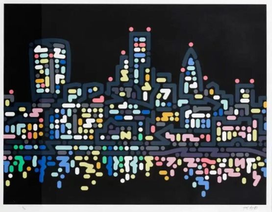 Thames Lights by Yoon Hyup contemporary artwork Print