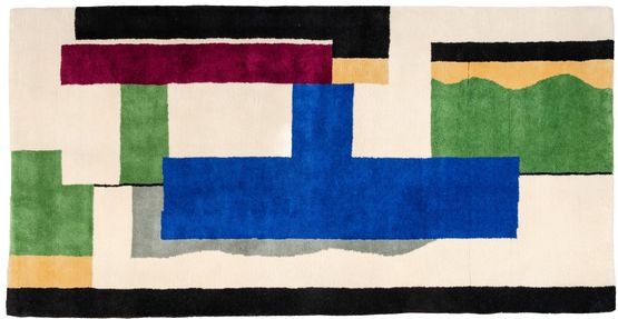 Tapis blanc by Fernand Leger contemporary artwork Textile