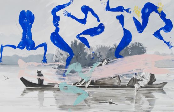 Trappers by David Salle contemporary artwork Painting