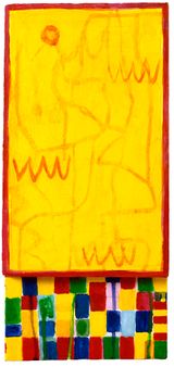 Testa  Musica interna by Nicola De Maria contemporary artwork mixed media