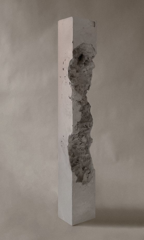 Shanshui Column Glacier by Kien Situ contemporary artwork Sculpture