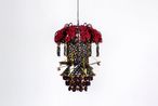 Mesmerizing Pagoda Lantern Carbonous Convulsion Ultramundane Flowers by Haegue Yang contemporary artwork Sculpture