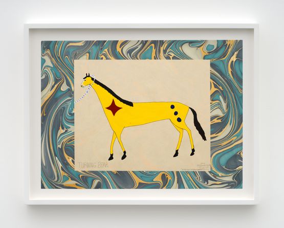 Turning Bear by Wendy Red Star contemporary artwork Painting