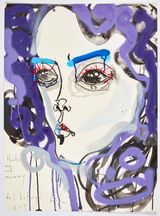 thats me and mummy by Del Kathryn Barton contemporary artwork mixed media
