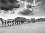 Kuikuro warriors Xingu Indigenous Territory state of Mato Grosso Brazil by Sebastiao Salgado contemporary artwork photography
