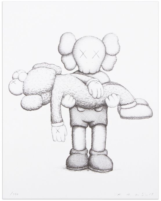 Gone  Companionship in the Age of Loneliness by KAWS contemporary artwork Print