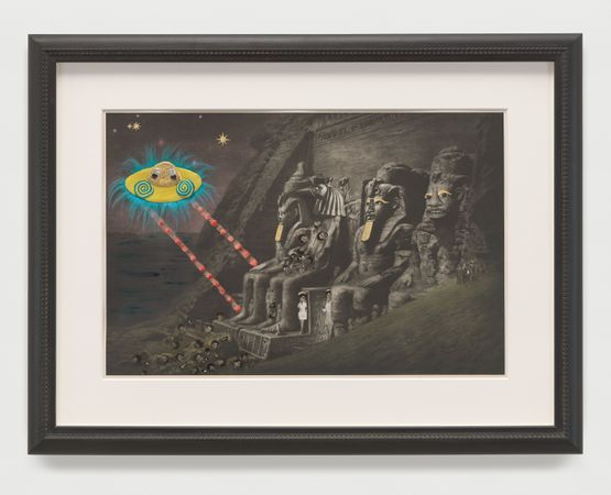 Abu Simbel by Ellen Gallagher contemporary artwork Mixed Media