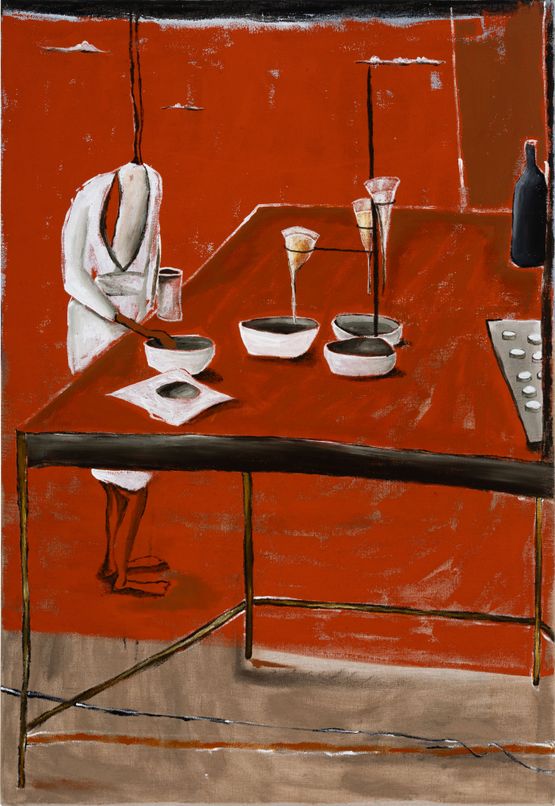 Skilled Labour by Mia Boe contemporary artwork Painting