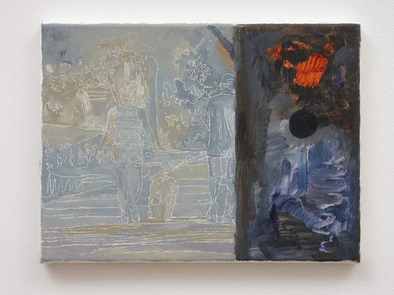 In the park by Campbell Patterson contemporary artwork Painting
