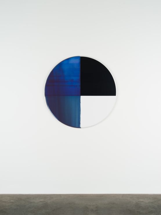 Exposed Painting Sapphire Blue by Callum Innes contemporary artwork Painting
