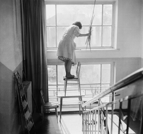 Window Cleaner Vilnius by Antanas Sutkus contemporary artwork Photography