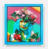 Woman With Blue Hair by Ashley Bickerton contemporary artwork Painting