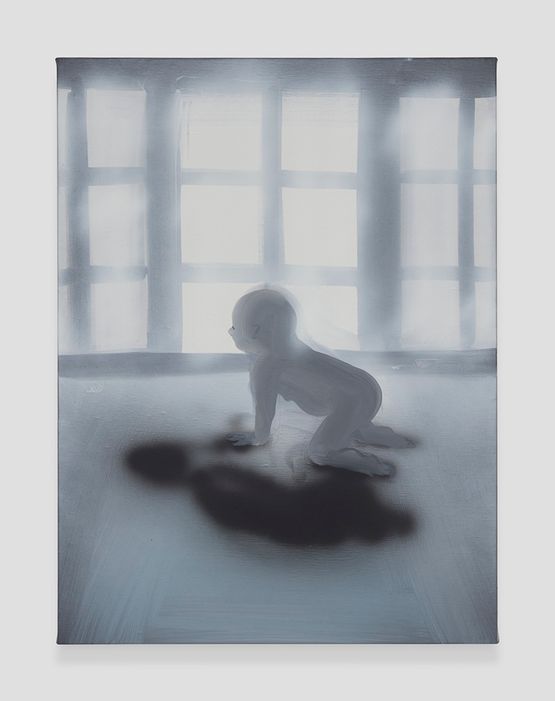 Crawling Morning Window by Tala Madani contemporary artwork Painting