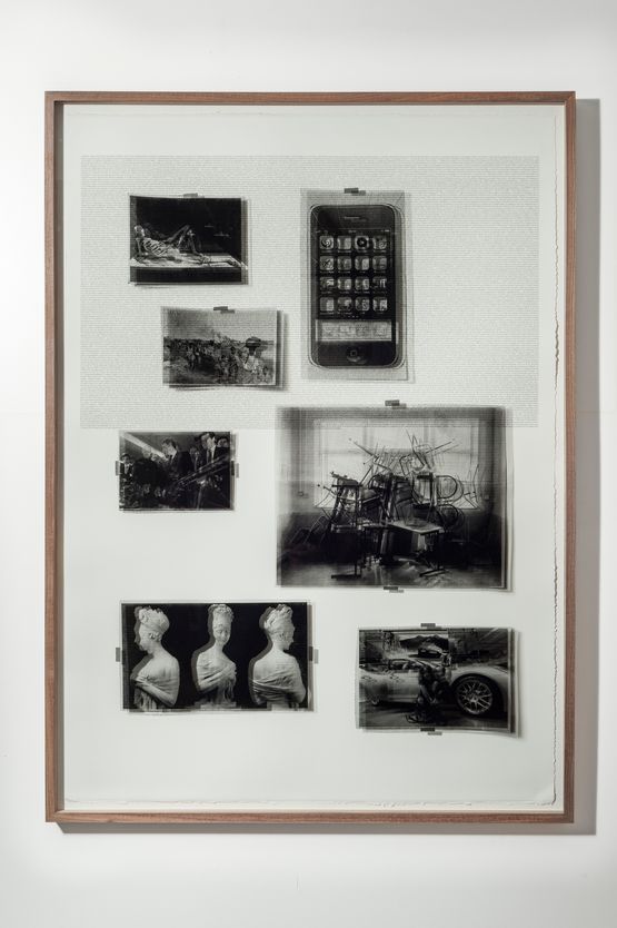 Some Tomorrows Le Monde avril 2009 by Eric Baudelaire contemporary artwork Mixed Media